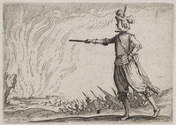 KG 10855
<br/>
Generaal te voet ("Capricci")
<br/>
<em>Callot, Jacques (1592 - 1635)</em>